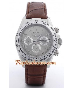 Rolex Replique Daytona Montre with Bracelet en Cuir