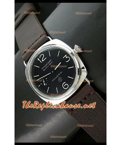 Panerai Radiomir Swiss Vintage Style OP Logo Montre – Bracelet Marron