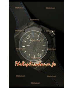 Réplique de montre suisse avec revêtement carbone IWC Ingenieur avec cadran en carbone noir