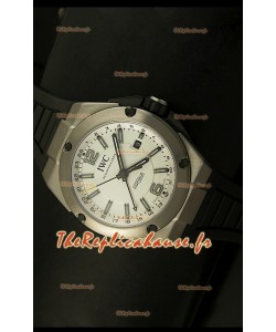 Réplique de montre suisse en titane IWC Ingenieur avec cadran blanc