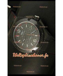 Réplique de montre suisse avec revêtement carbone IWC Ingenieur avec cadran en carbone noir