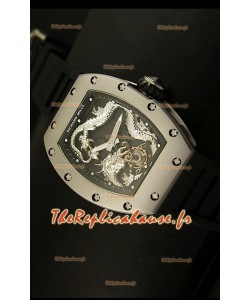 Réplique de montre suisse Richard Mille RM057 Tourbillon Jackie Chan avec boîtier en titane