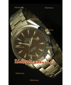 Omega Seamaster Aqua Terra Coaxiale avec cadran marron - Réplique miroir Édition ultime 1:1