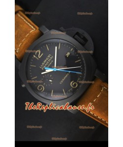 Montre en céramique Panerai Luminor PAM00580 1950 3 Days Chrono Flyback avec mouvement P.9100