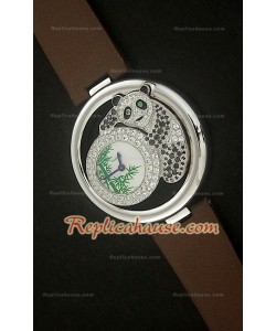 Le Cirque Animalier de Cartier Swiss Replica Montre avec Authentique Cristaux de Swarovski