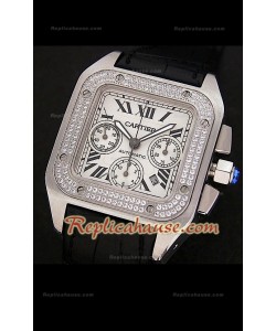 Cartier Santos 100 XL Chronograph Montre Suisse - 1:1 Mirror Replica