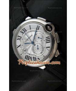 Ballon De Cartier Swiss Replica Montre - Automatique 42 mm avec Cadran Blanc