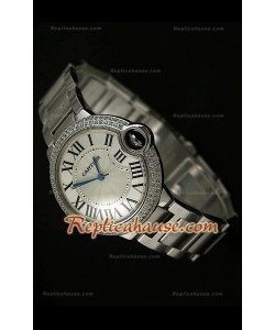 Ballon De Cartier Swiss Replica Montre - Montre en Acier deTaille Moyenne - 38 mm