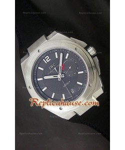 IWC Ingenieur Power Reserve Swiss Replica Montre avec Cadran Gris 
