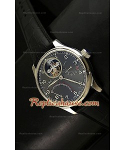 IWC Portuguese 7 Day Genuine Austrian Tourbillon Montre avec Cadran Gris