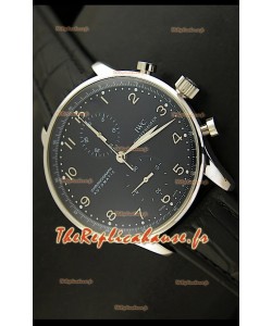 IWC Portuguese Chronographe REPRODUCTION Montre Suisse en Acier Inoxydable Edition REPRODUCTION Exacte 1:1