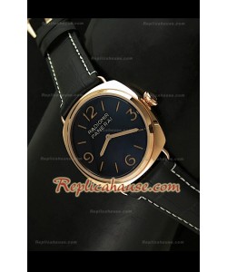 Panerai Radiomir Pink Gold Swiss Montre avec Cadran Noir