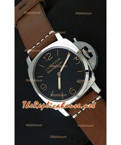 Panerai Luminor Montre Suisse - 47 mm avec Bracelet Marron