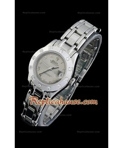 Rolex Datejust Femmes Swiss Replica Montre avec Cadran Gris Chiffres Arabes