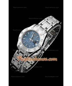 Rolex Datejust Femmes Swiss Replica Montre avec Cadran Bleu Foncé