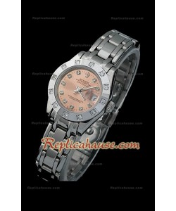 Rolex Datejust Femmes Swiss Replica Montre avec Cadran Champagne