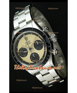 Rolex Cosmograph Daytona 6265 Cadran Crème Antique Lunette Noir