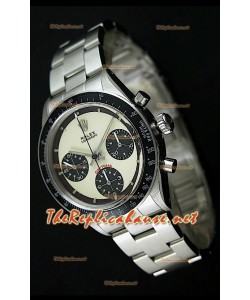 Rolex Cosmograph Daytona 6265 Cadran Blanc Antique Lunette Noir