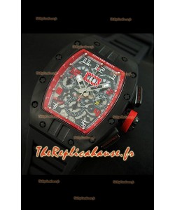 Richard Mille RM011 Filipe Massa Edition avec Revêtement PVD Reproduction Montre Suisse