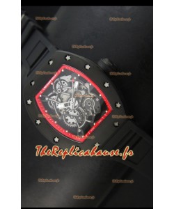 Réplique de montre suisse Richard Mille RM055 Bubba Watson avec index rouges