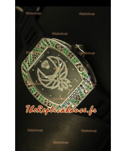 Montre suisse tourbillon Richard Mille RM051 avec boîtier acier