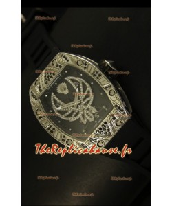 Montre suisse tourbillon Richard Mille RM051 avec bracelet en cuir