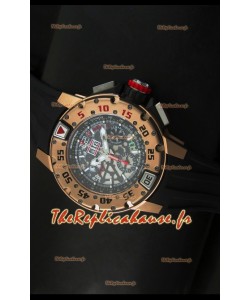 Montre suisse Richard Mille RM032 avec finition or rose