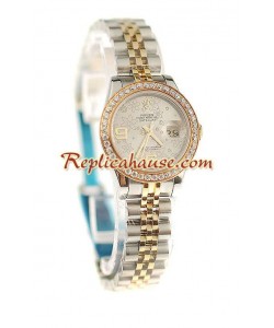 Rolex Suisse Replique Floral Motif Datejust Montre - Lady Size
