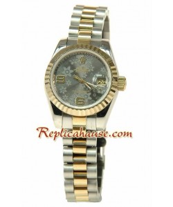 Rolex Replique Floral Motif Datejust Femmes Montre