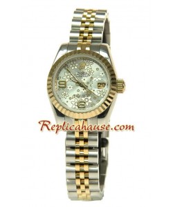 Rolex Replique Floral Motif Datejust Femmes Montre