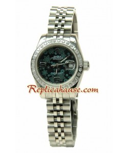 Rolex Replique Floral Motif Datejust Femmes Montre