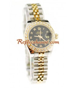 Rolex Datejust Two Tone Femmes Montre Replique