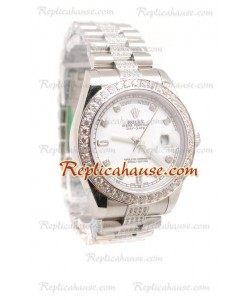 Rolex Replique Day Date Silver Montre Suisse