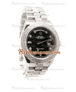 Rolex Replique Day Date Silver Montre Suisse
