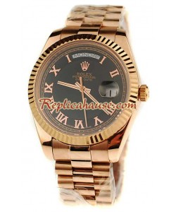 Rolex Replique Day Date Pink d' or Montre Suisse