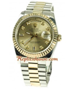 Rolex Replique Day Date Two Tone Montre Suisse