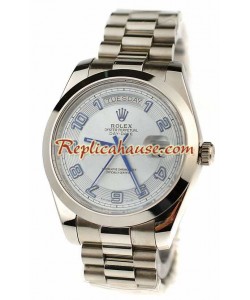 Rolex Replique Day Date Silver Montre Suisse