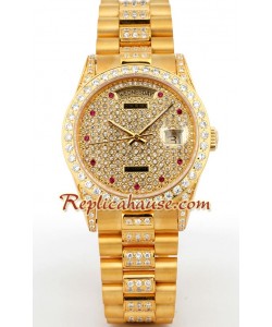 Rolex Replique Day Date d' or Diamond