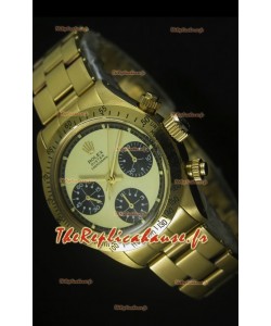Cosmographe Rolex Daytona 6263 avec cadran blanc dans boîtier or