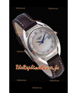 Longines Primaluna montre suisse réplique à Quartz pour les dames en cadran en perle