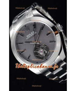 Rolex Milgauss LABELNOIR Tourbillon montre réplique suisse avec boîtier en acier 