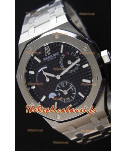 Audemars Piguet Royal Oak Dual Time Montre Réplique Suisse cadran noir
