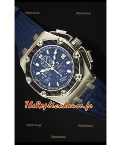 Montre Suisse Royal Oak Offshore Juan Pablo Montoya Audemars Piguet Mouvement 3120 Cadran Bleu - 1:1 Miroir