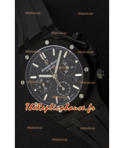 Montre Audemars Piguet Royal Oak Suisse à Chronographe avec Cadran Noir Réplique
