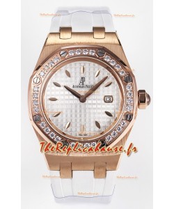 Audemars Piguet Royal Oak 33MM or rose Quartz cadran or rose blanc Réplique Montre Suisse