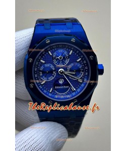 Audemars Piguet Royal Oak Quantième Perpétuel Super Clone Céramique Bleue Réplique Montre