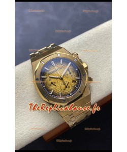 Audemars Piguet Royal Oak 50e Anniversaire Super Clone - Boîtier Or Rose Cadran Or en 41MM
