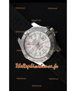 Breitling Avenger II GMT Montre Réplique Suisse 1:1 Miroir en Cadran Blanc 