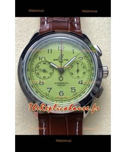 Breitling Premier B01 Chronographe 42 Edition Boîtier Acier Cadran Vert - Réplique Miroir 1:1 