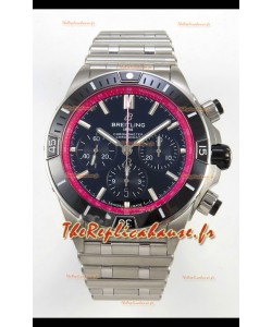 Breitling Chronomat Super Clone B01 42 édition Swiss 904L acier Montre cadran noir/rouge